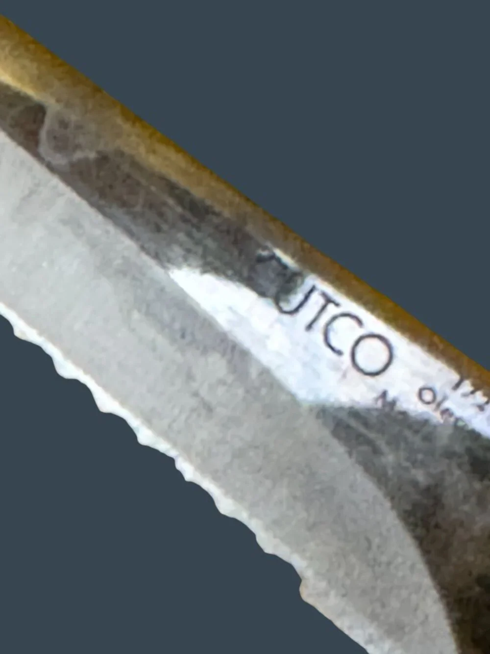 Cutco Knife 1721 JD Serrated White Handle Stainless Steel